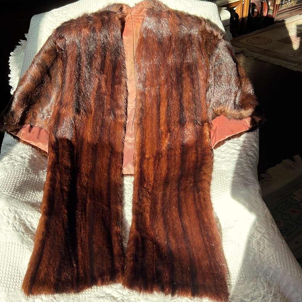 Brown Mink Stole 50's